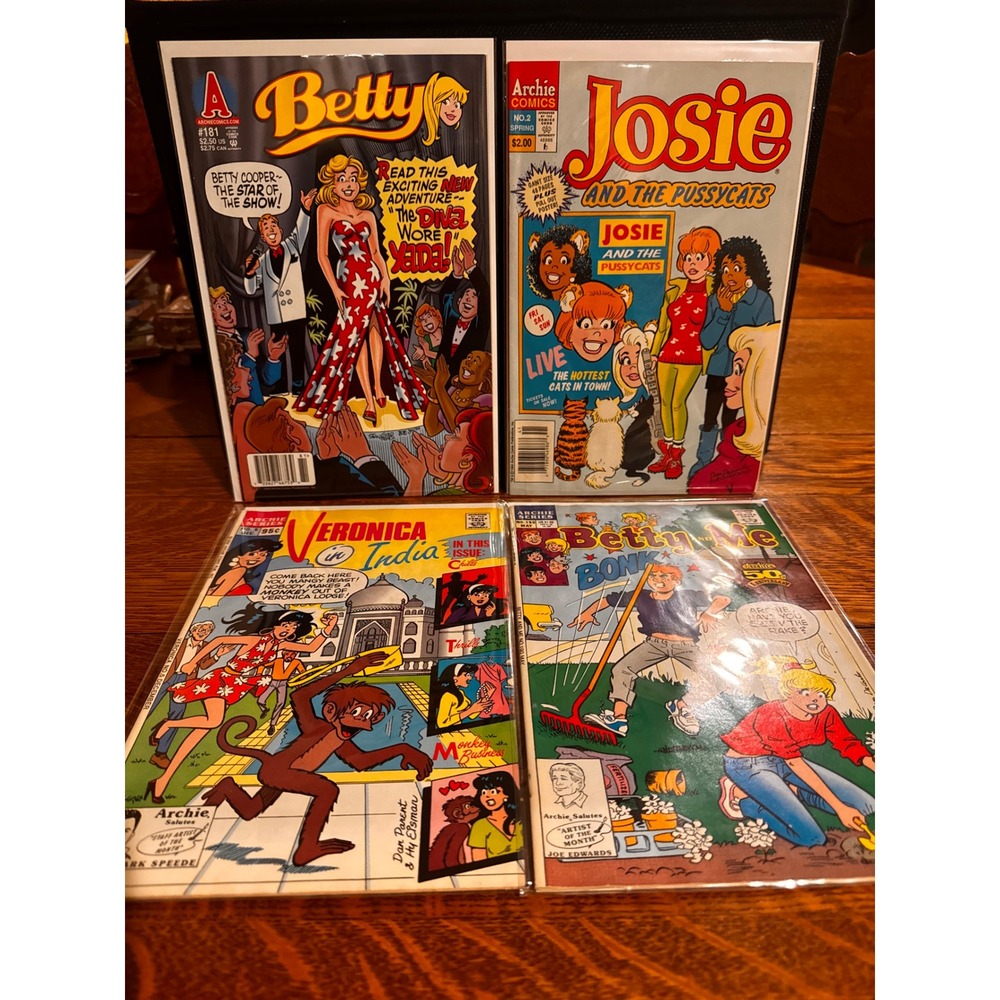 Archie Comics Lot 4 Josie & the Pussycats 2 Betty 181 Veronica 5 Betty & Me 190